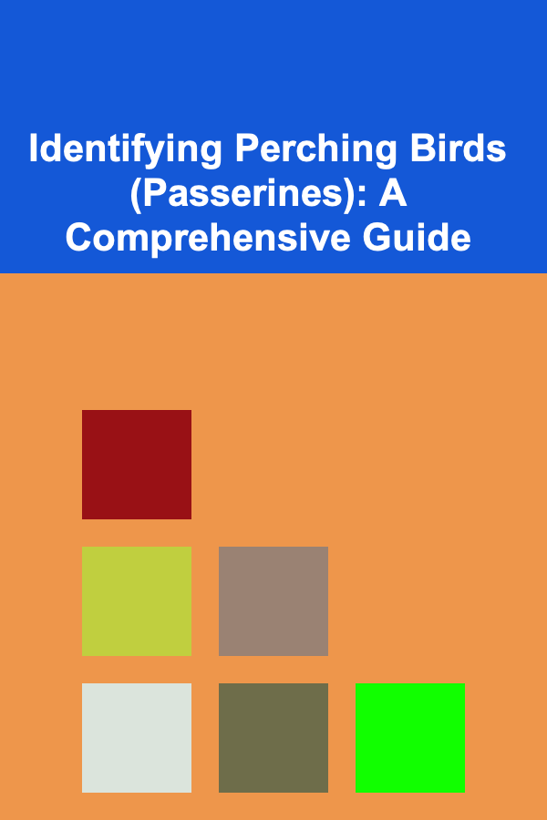 Identifying Perching Birds (Passerines): A Comprehensive Guide