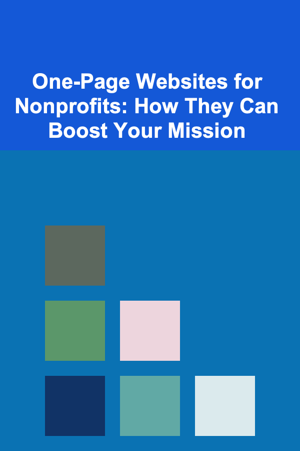 One-Page Websites for Nonprofits: How They Can Boost Your Mission