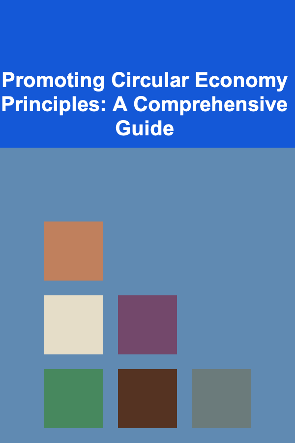 Promoting Circular Economy Principles: A Comprehensive Guide