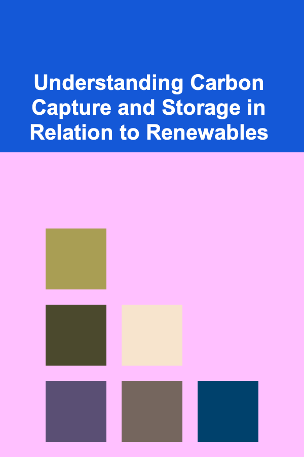 Understanding Carbon Capture and Storage in Relation to Renewables