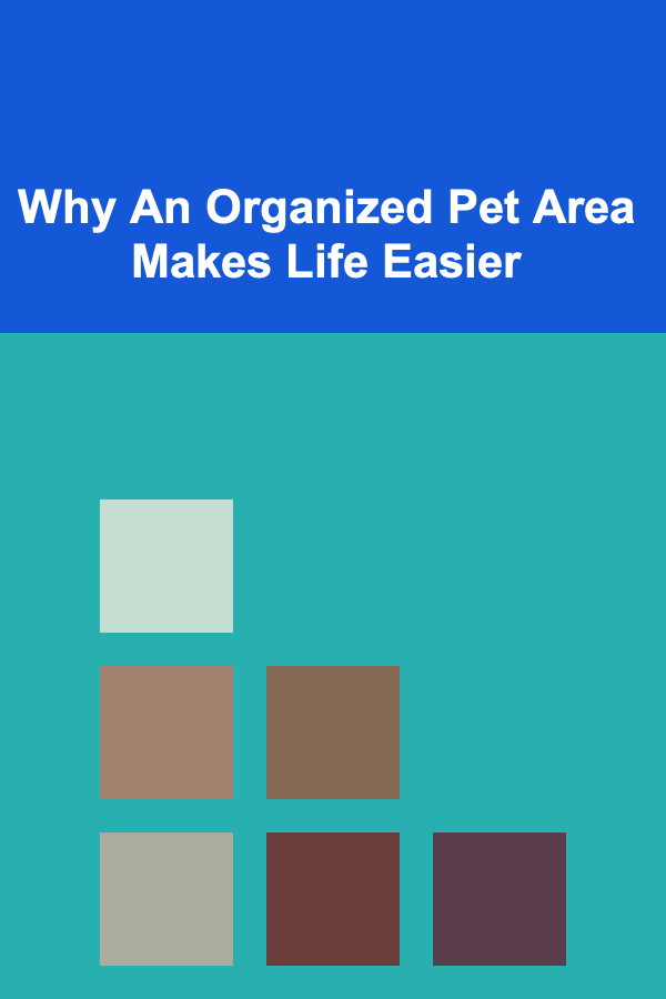 Why An Organized Pet Area Makes Life Easier