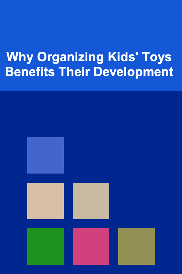 Why Organizing Kids' Toys Benefits Their Development