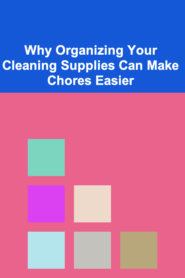 Why Organizing Your Cleaning Supplies Can Make Chores Easier