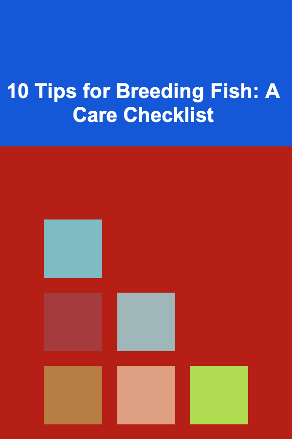10 Tips for Breeding Fish: A Care Checklist