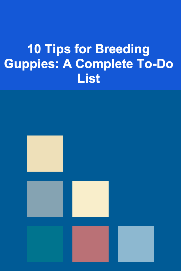 10 Tips for Breeding Guppies: A Complete To-Do List