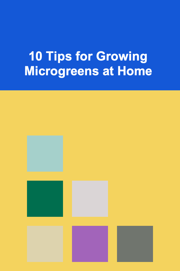 10 Tips for Growing Microgreens at Home