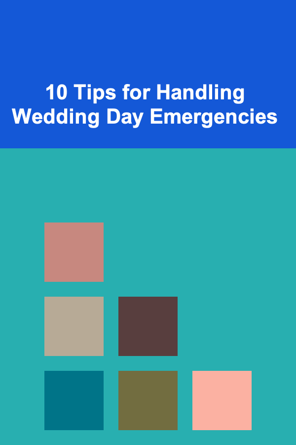 10 Tips for Handling Wedding Day Emergencies