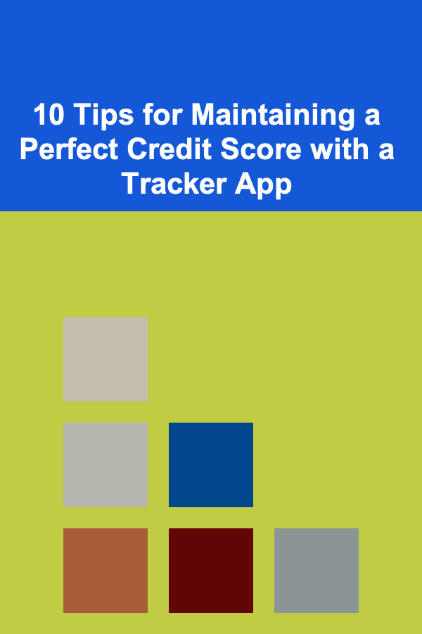 10 Tips for Maintaining a Perfect Credit Score with a Tracker App