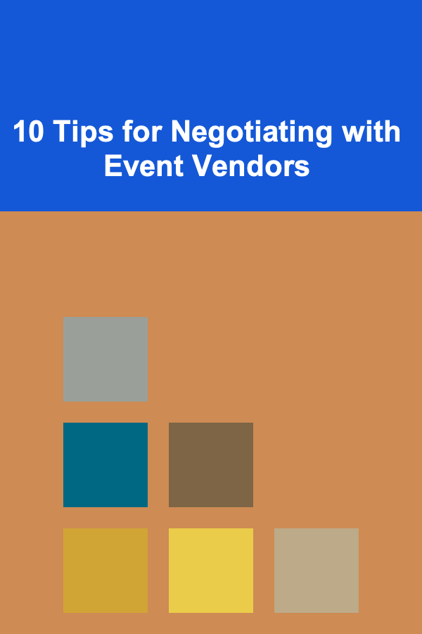 10 Tips for Negotiating with Event Vendors