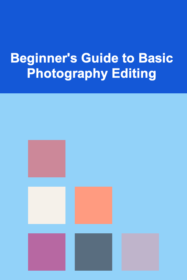 Beginner's Guide to Basic Photography Editing