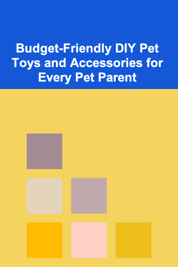 Budget-Friendly DIY Pet Toys and Accessories for Every Pet Parent