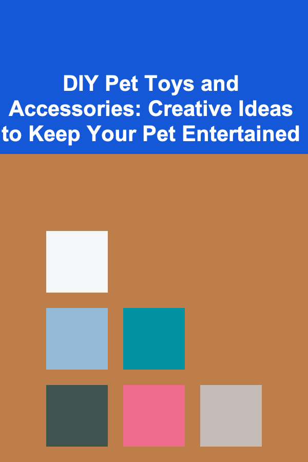 DIY Pet Toys and Accessories: Creative Ideas to Keep Your Pet Entertained