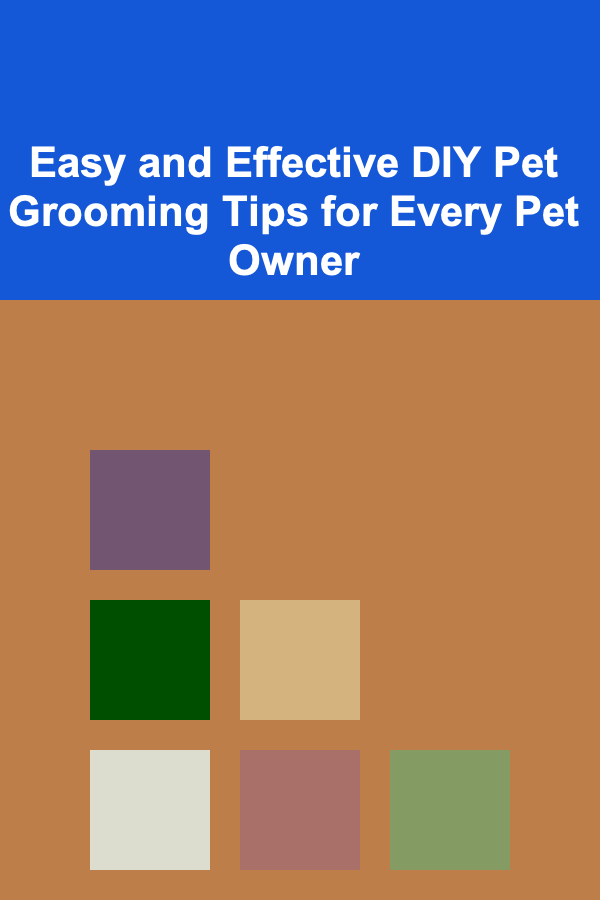 Easy and Effective DIY Pet Grooming Tips for Every Pet Owner