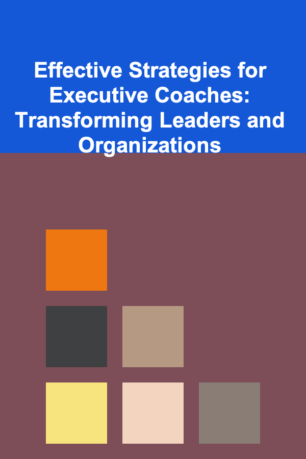 Effective Strategies for Executive Coaches: Transforming Leaders and Organizations