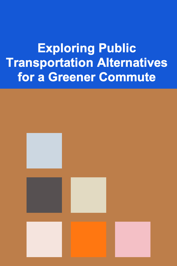 Exploring Public Transportation Alternatives for a Greener Commute