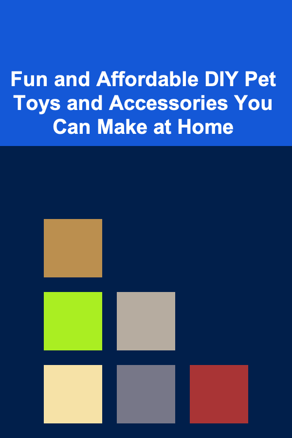 Fun and Affordable DIY Pet Toys and Accessories You Can Make at Home