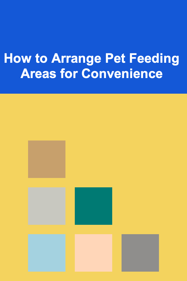 How to Arrange Pet Feeding Areas for Convenience