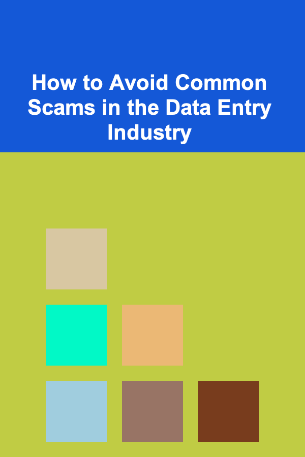 How to Avoid Common Scams in the Data Entry Industry