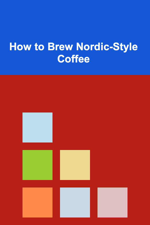How to Brew Nordic-Style Coffee