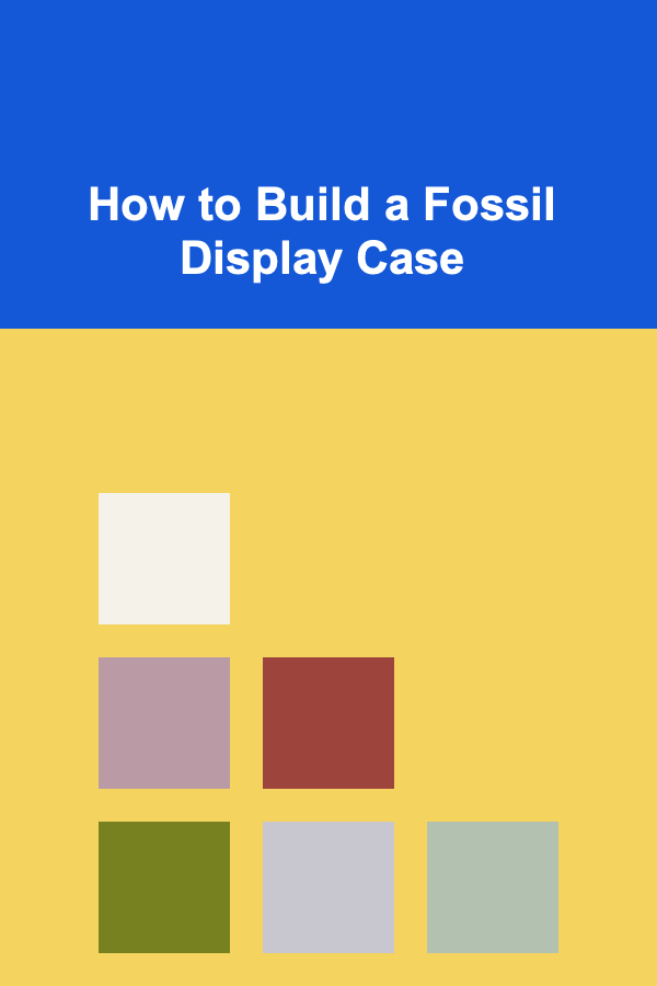 How to Build a Fossil Display Case