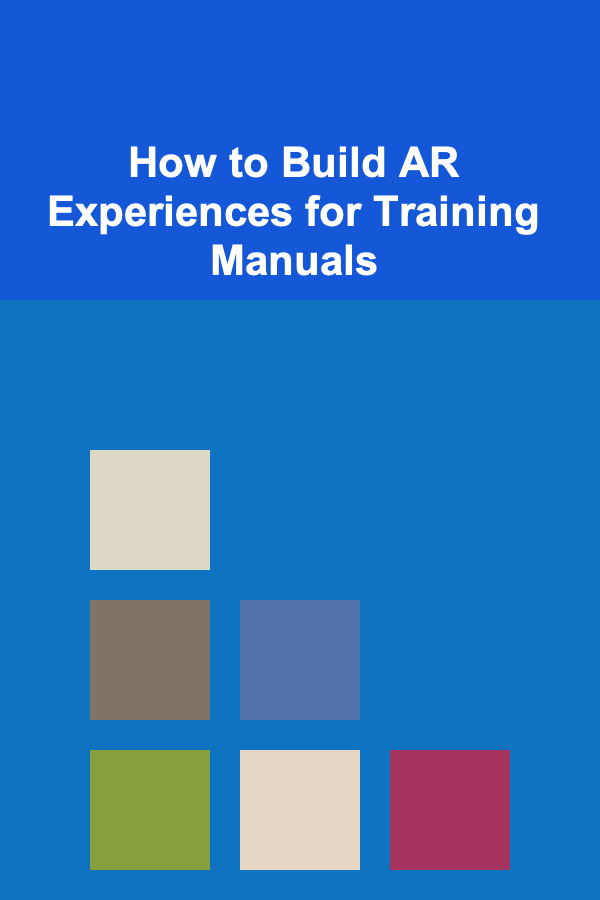 How to Build AR Experiences for Training Manuals