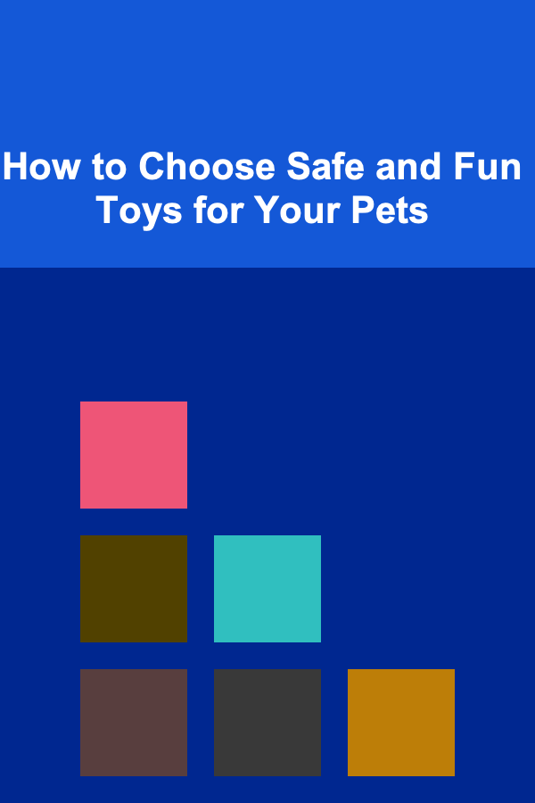 How to Choose Safe and Fun Toys for Your Pets