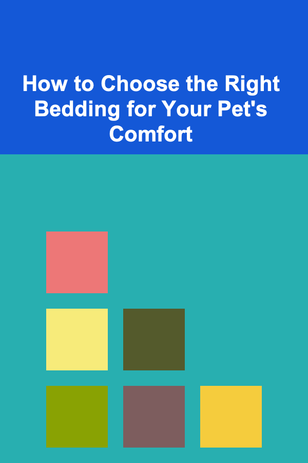 How to Choose the Right Bedding for Your Pet's Comfort