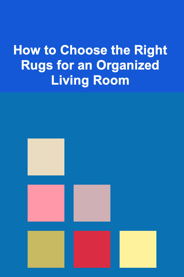 How to Choose the Right Rugs for an Organized Living Room