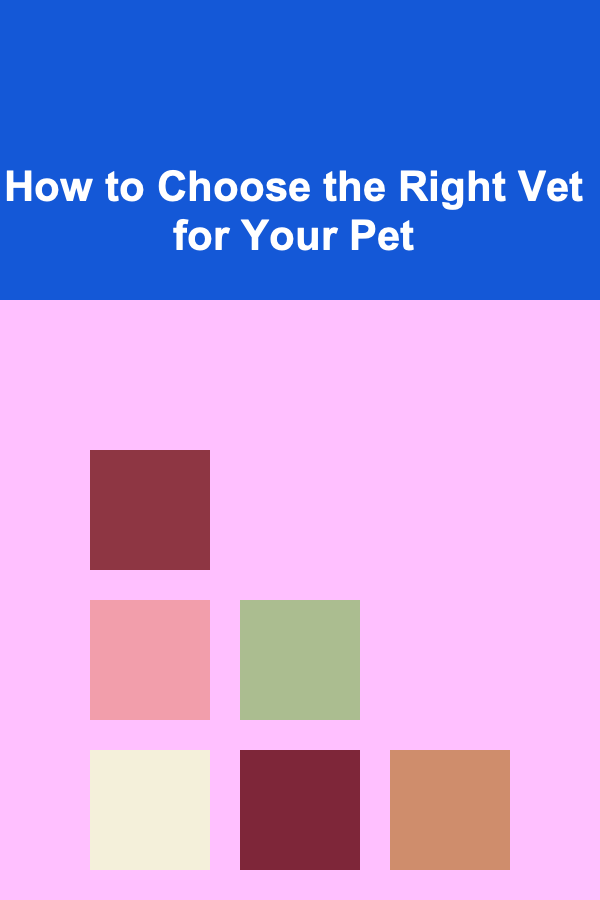 How to Choose the Right Vet for Your Pet