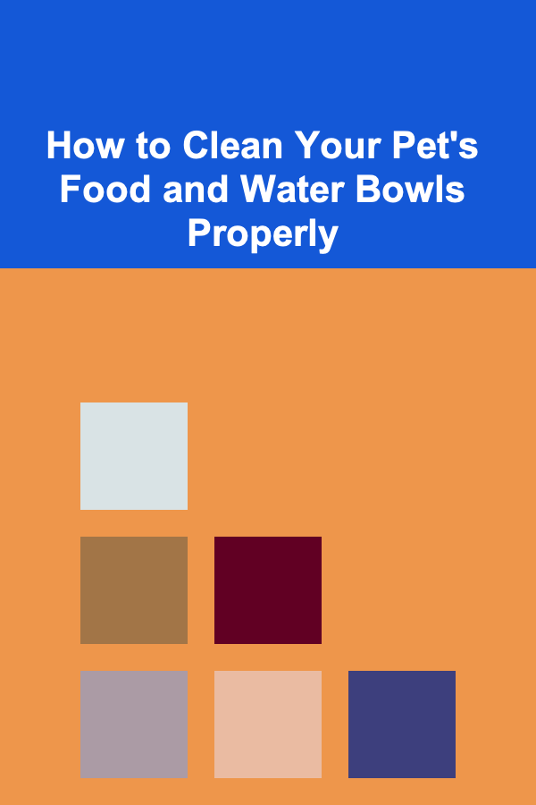 How to Clean Your Pet's Food and Water Bowls Properly