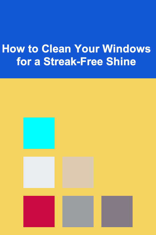 How to Clean Your Windows for a Streak-Free Shine