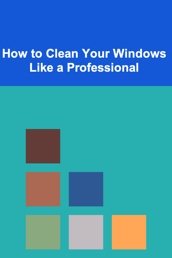 How to Clean Your Windows Like a Professional
