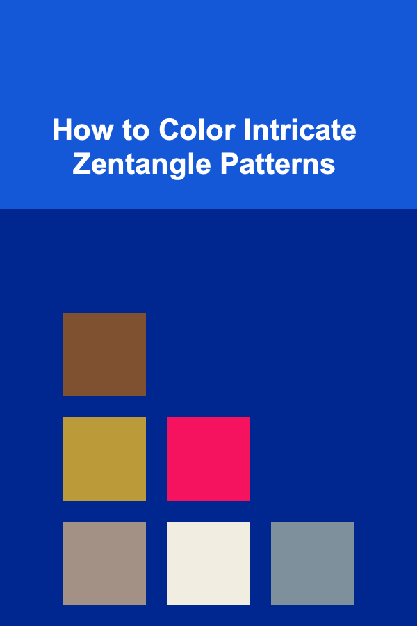 How to Color Intricate Zentangle Patterns
