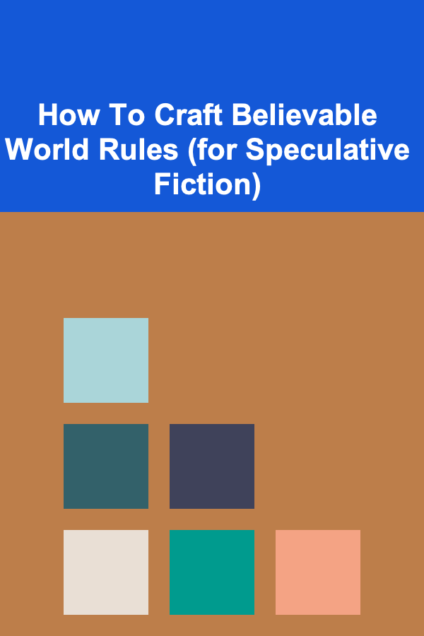 How To Craft Believable World Rules (for Speculative Fiction)