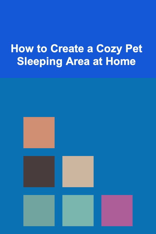 How to Create a Cozy Pet Sleeping Area at Home