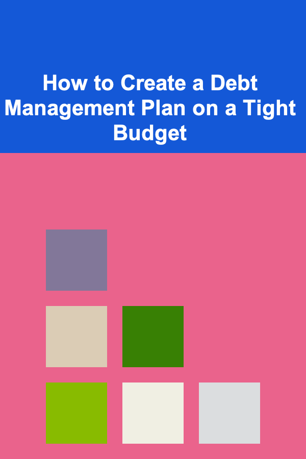 How to Create a Debt Management Plan on a Tight Budget