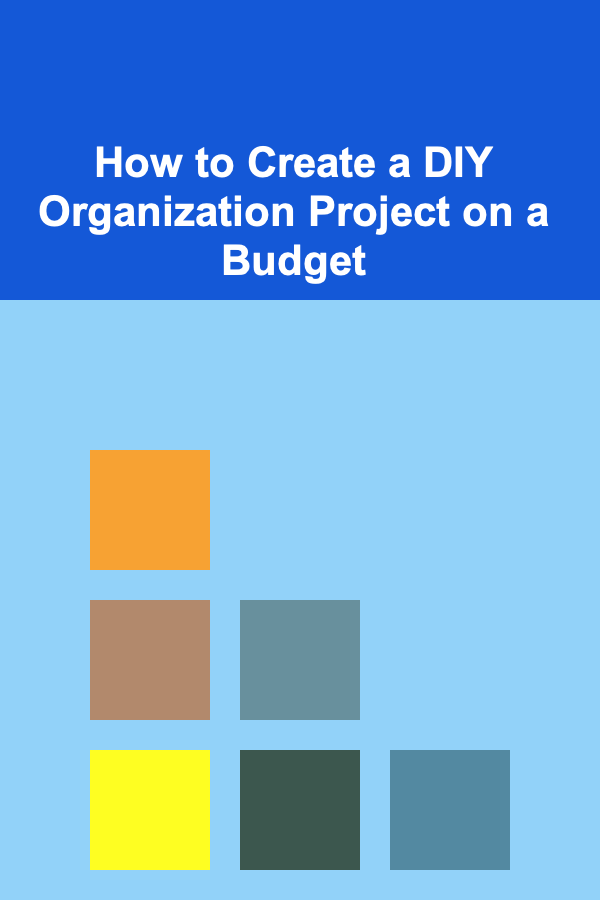 How to Create a DIY Organization Project on a Budget