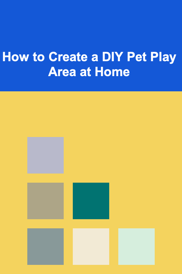 How to Create a DIY Pet Play Area at Home
