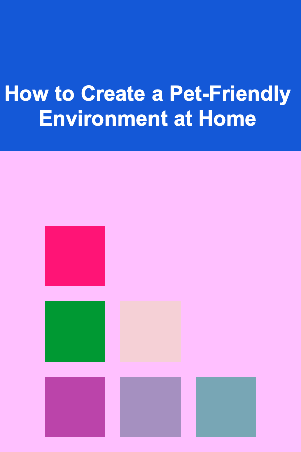 How to Create a Pet-Friendly Environment at Home