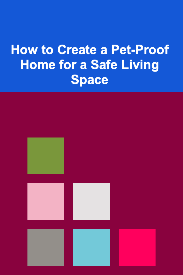 How to Create a Pet-Proof Home for a Safe Living Space