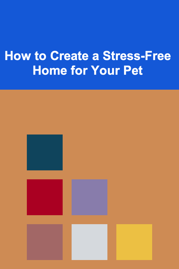 How to Create a Stress-Free Home for Your Pet