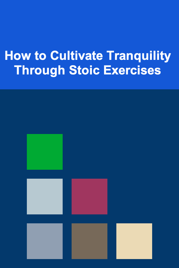 How to Cultivate Tranquility Through Stoic Exercises