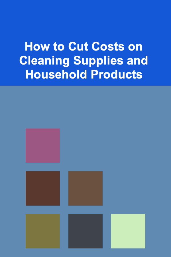 How to Cut Costs on Cleaning Supplies and Household Products