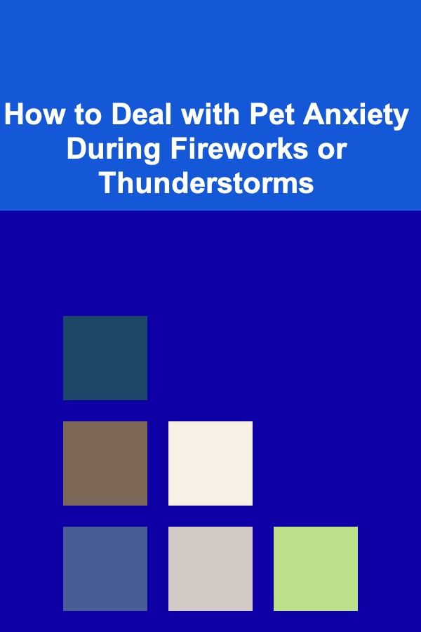 How to Deal with Pet Anxiety During Fireworks or Thunderstorms
