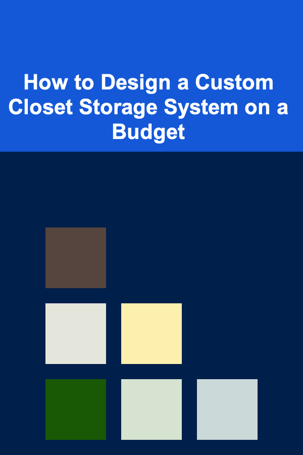 How to Design a Custom Closet Storage System on a Budget