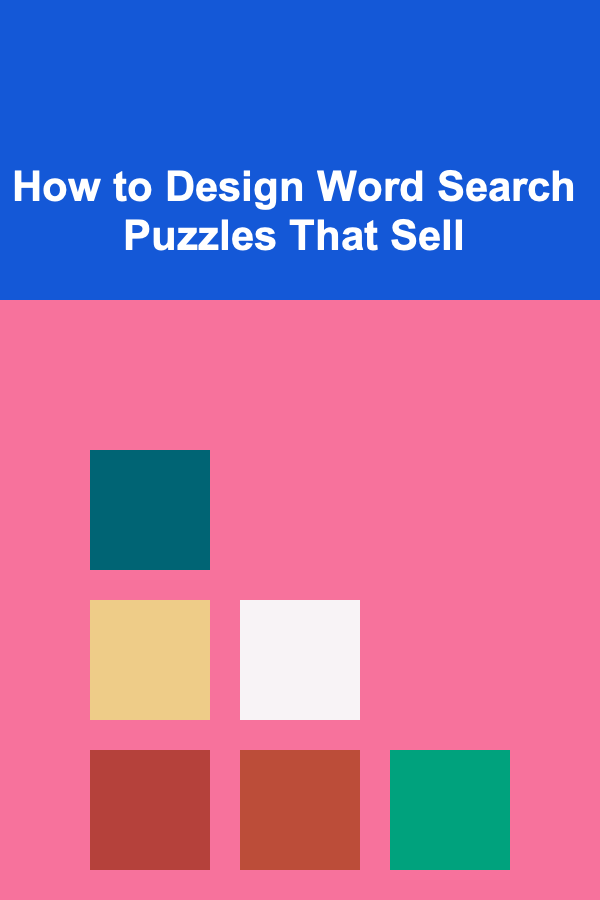 How to Design Word Search Puzzles That Sell