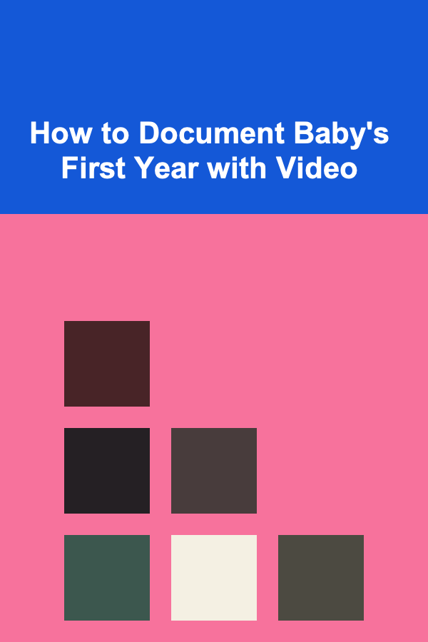 How to Document Baby's First Year with Video
