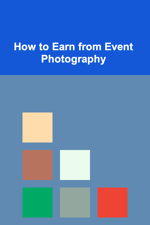 How to Earn from Event Photography