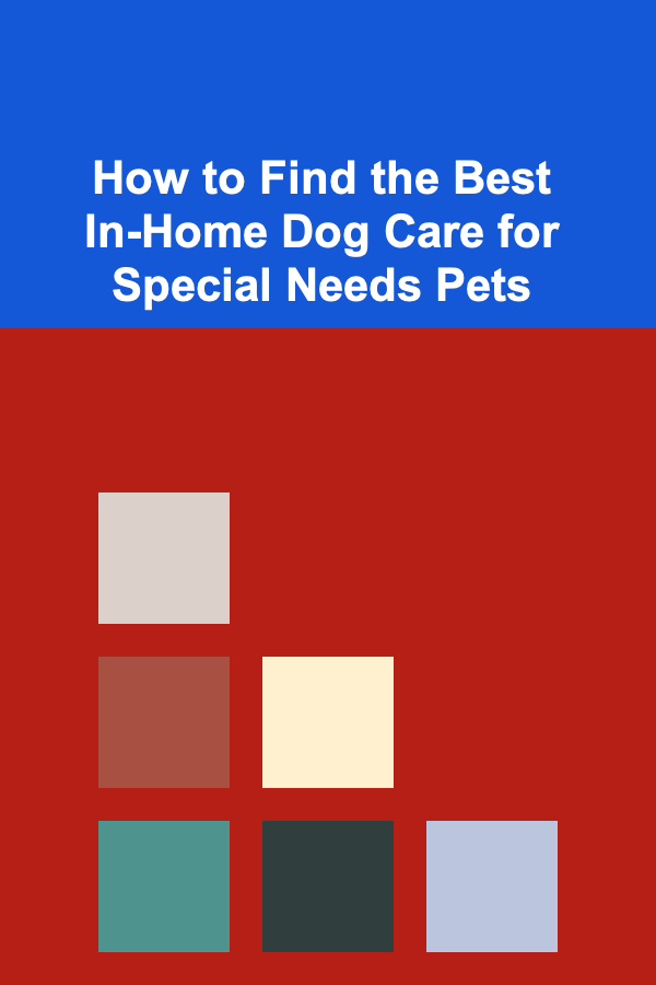 How to Find the Best In-Home Dog Care for Special Needs Pets