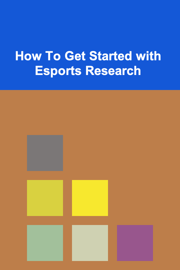 How To Get Started with Esports Research